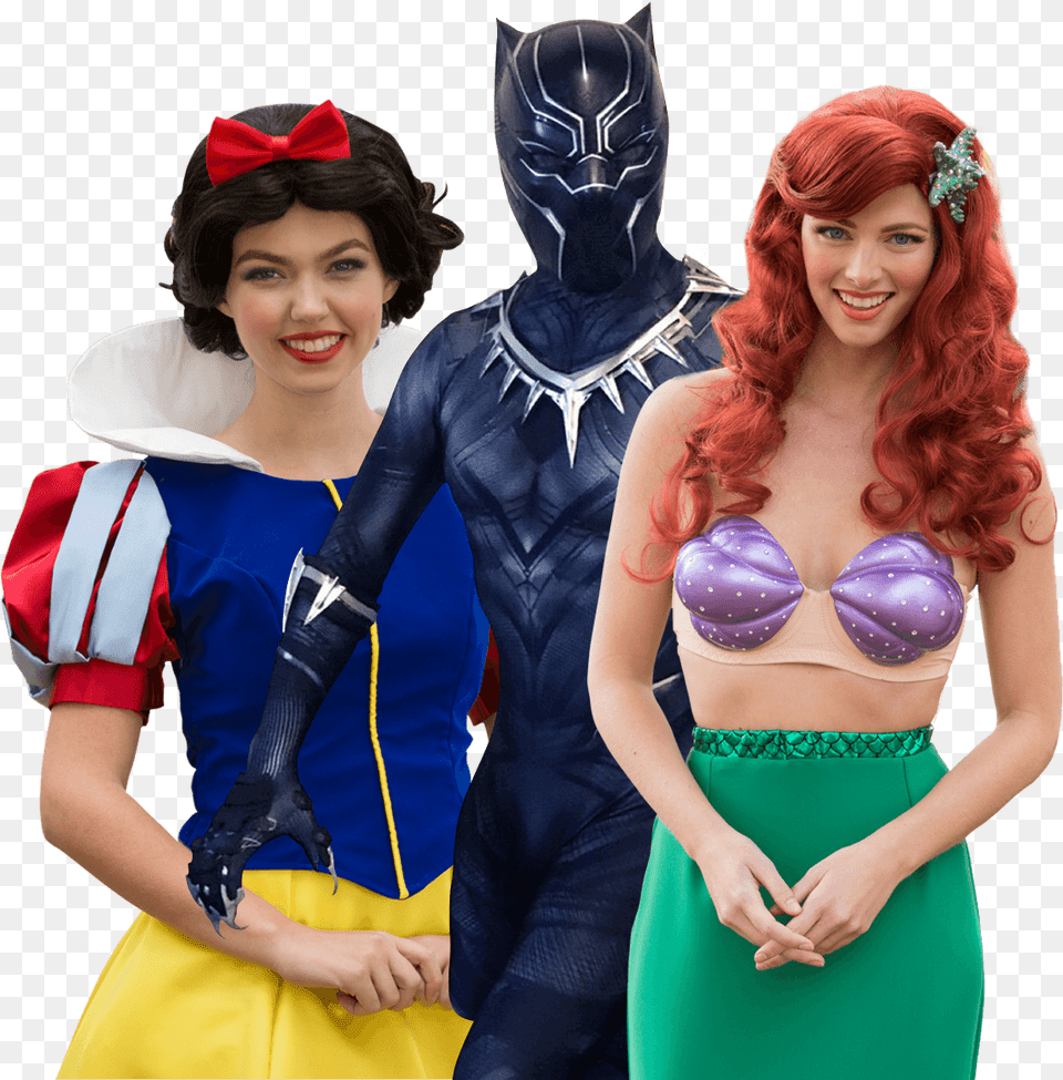 Snowwhite Blackpanther Ariel Cosplay, Adult, Person, Female, Costume Png