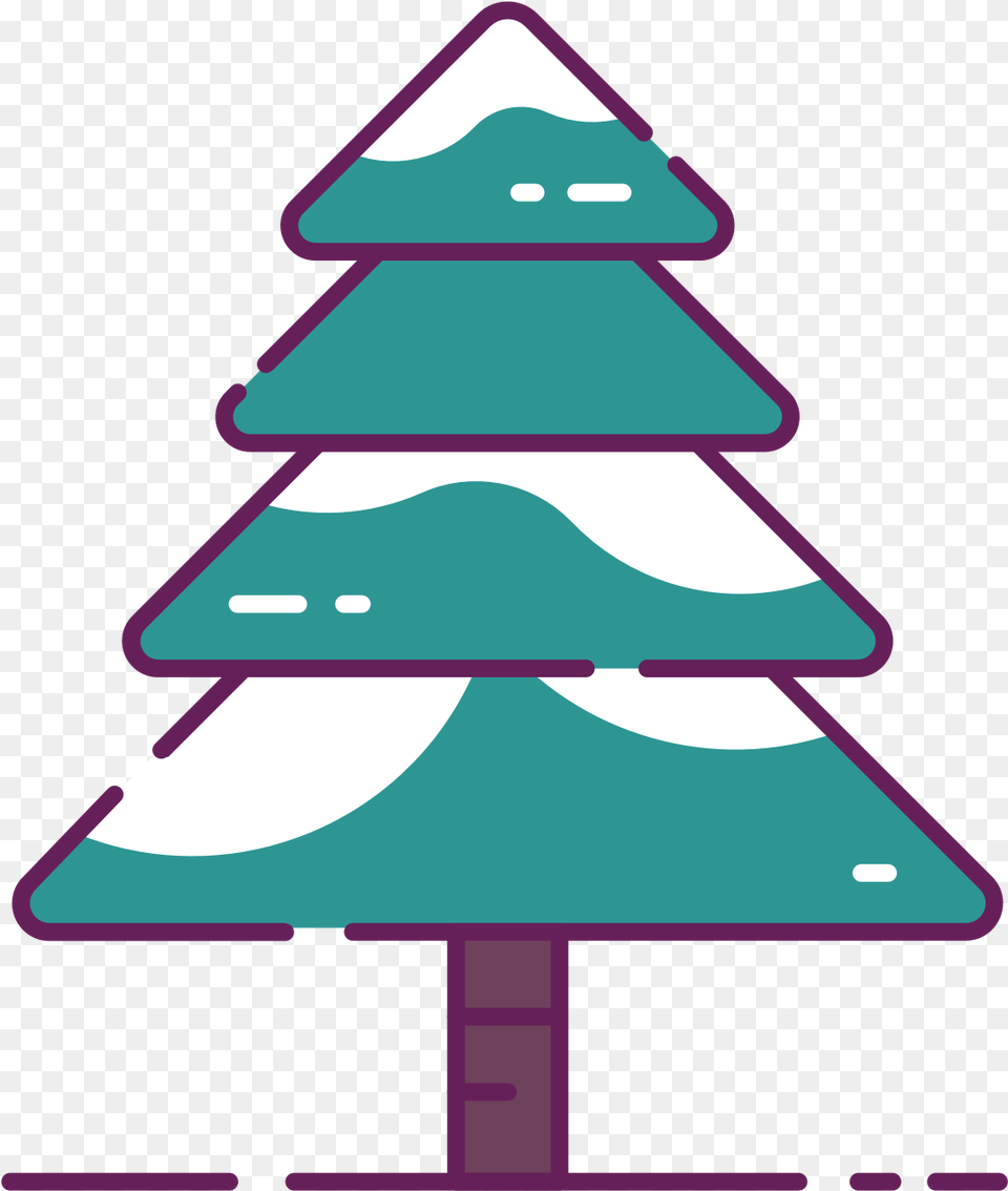 Snowy Christmas Tree Clip Art Clip Art, Sign, Symbol, Outdoors Free Png Download