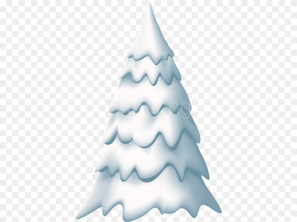 Snowy Christmas Tree Clipart Christmas Tree, Ice, Nature, Outdoors, Animal Free Transparent Png