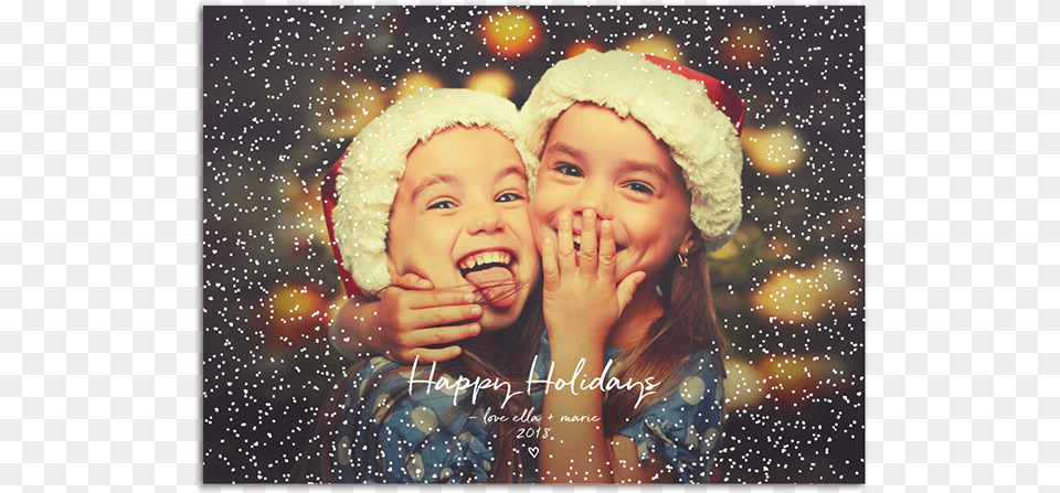 Snowy Holiday From 2 Christmas Card Ideas Twins, Hat, Head, Person, Photography Png