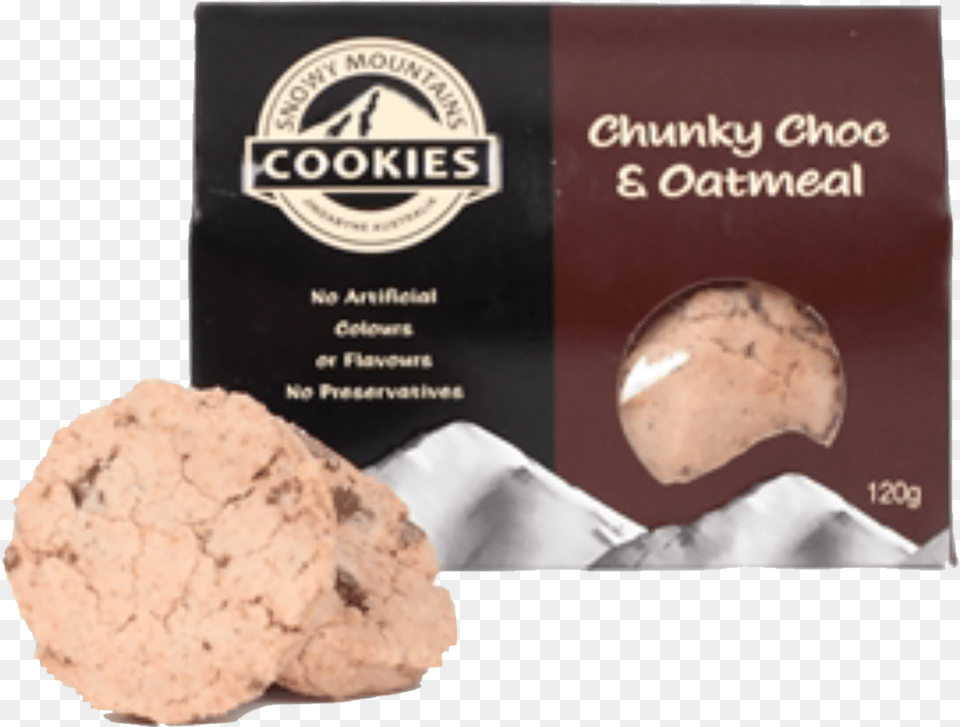 Snowy Mountain Chunky Choc Oatmeal 120g Snowy Mountain Cookies, Food, Sweets Free Png