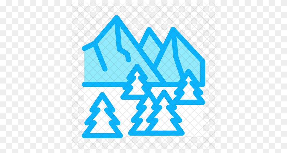 Snowy Mountain Icon Illustration, Ice, Nature, Outdoors Png Image