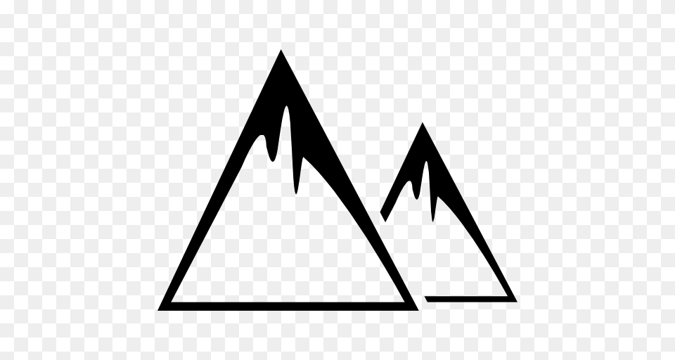 Snowy Mountains, Triangle, Bow, Weapon Png