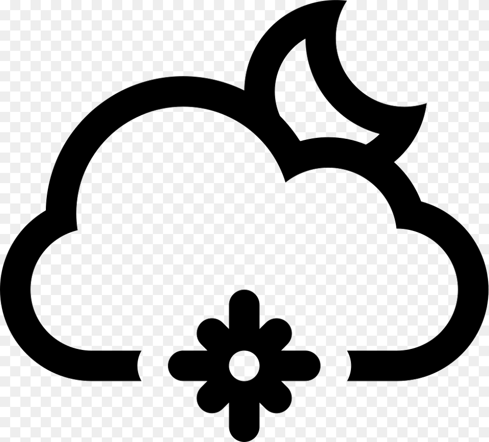 Snowy Night Cloud Icon, Stencil, Ammunition, Grenade, Weapon Free Png