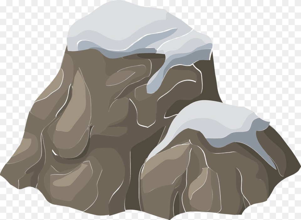 Snowy Rock Clipart, Plant, Tree, Outdoors, Tree Stump Free Png Download