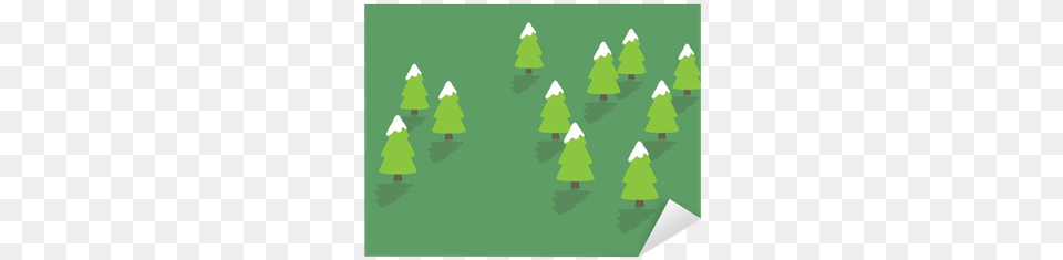 Snowy Trees Sticker Pixers Christmas Tree, Green, Triangle, Person Free Transparent Png