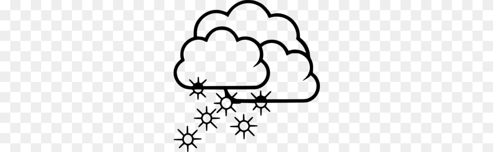 Snowy Weather Clipart, Gray Png Image