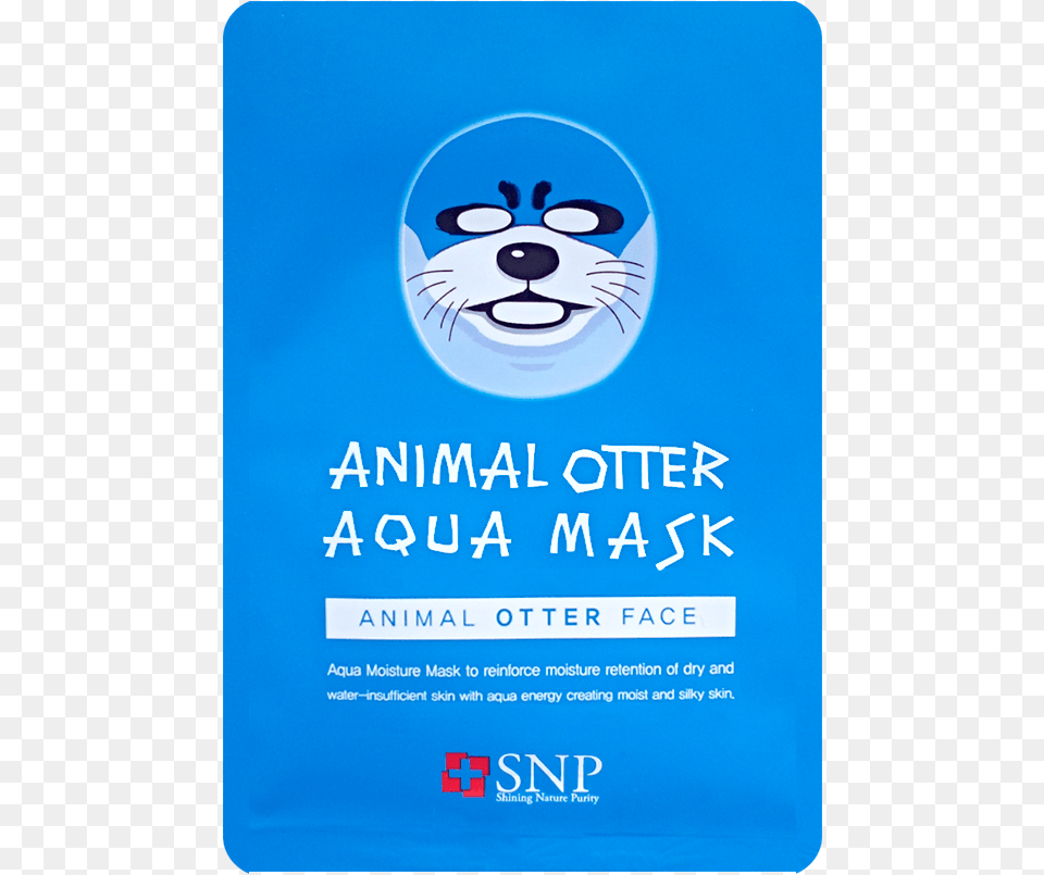 Snp Animal Otter Aqua Mask, Advertisement, Poster, Face, Head Png Image