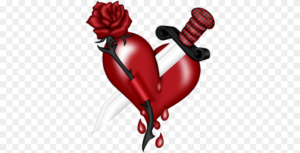 Snp Tchequred Love Satc Collab Elements27 Gothic Heart, Blade, Dagger, Knife, Sword Png