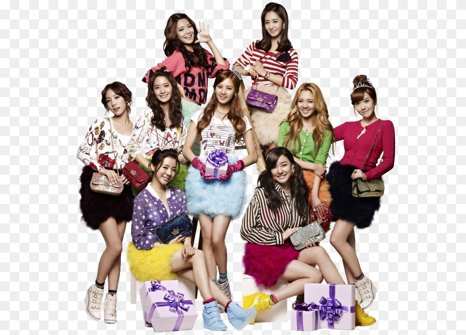 Snsd Girls Generation 9 Members, Accessories, Person, People, Handbag Png