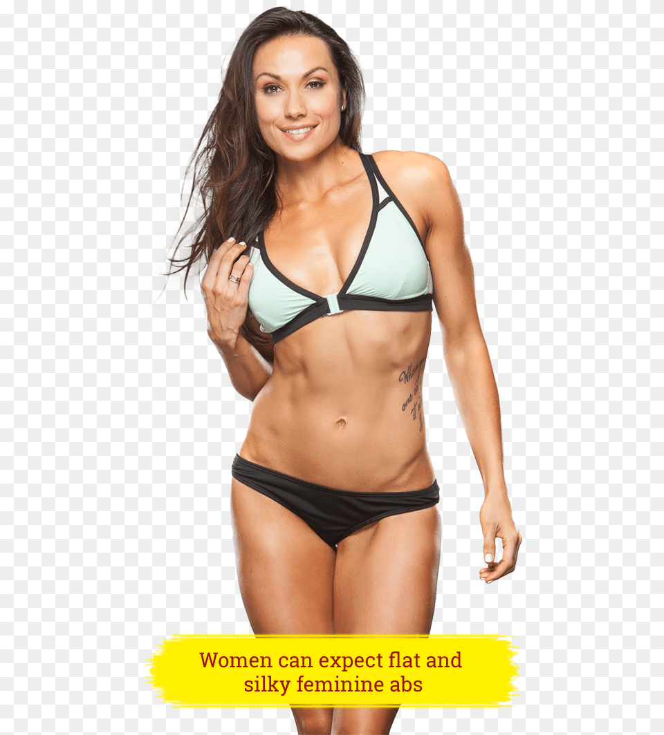 So A Woman Never Has To Worry About Getting Bulky Women Natural Abs, Bikini, Clothing, Swimwear, Adult Free Png