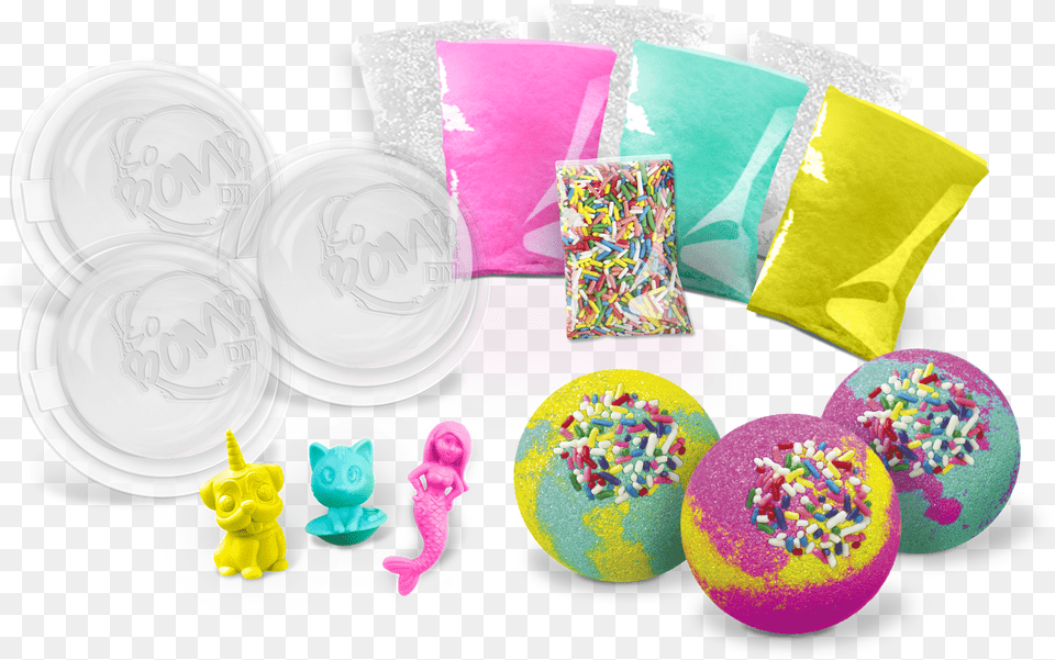 So Bomb Diy Bath Bomb 3 Pack Large So Bomb, Food, Sweets, Plate, Sprinkles Png Image