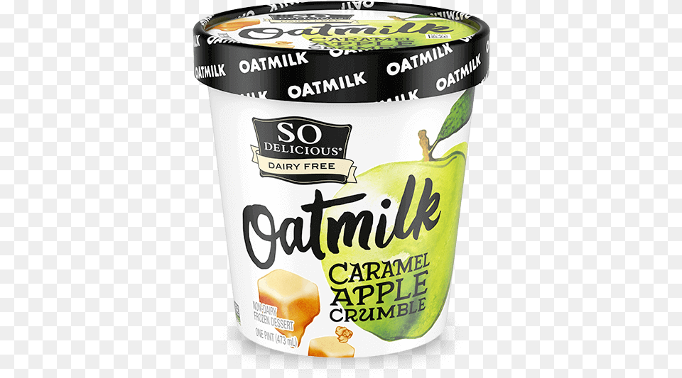 So Delicious Oat Milk Caramel Apple Crumble, Dessert, Food, Yogurt, Cream Free Png Download