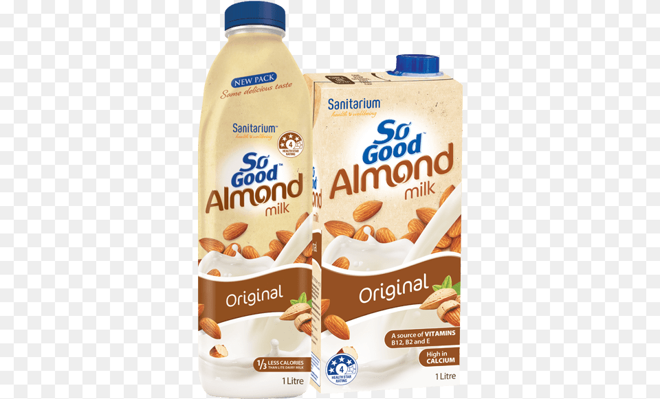 So Good Almond Milk Original Sanitarium So Good Almond Milk, Food, Grain, Produce, Seed Free Png