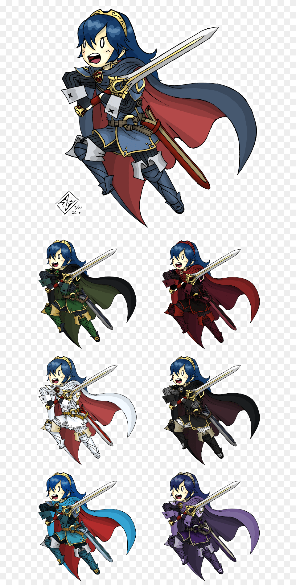 So I Drew A Somewhat Stylized Lucina And Then Did Cartoon, Publication, Book, Comics, Baby Png