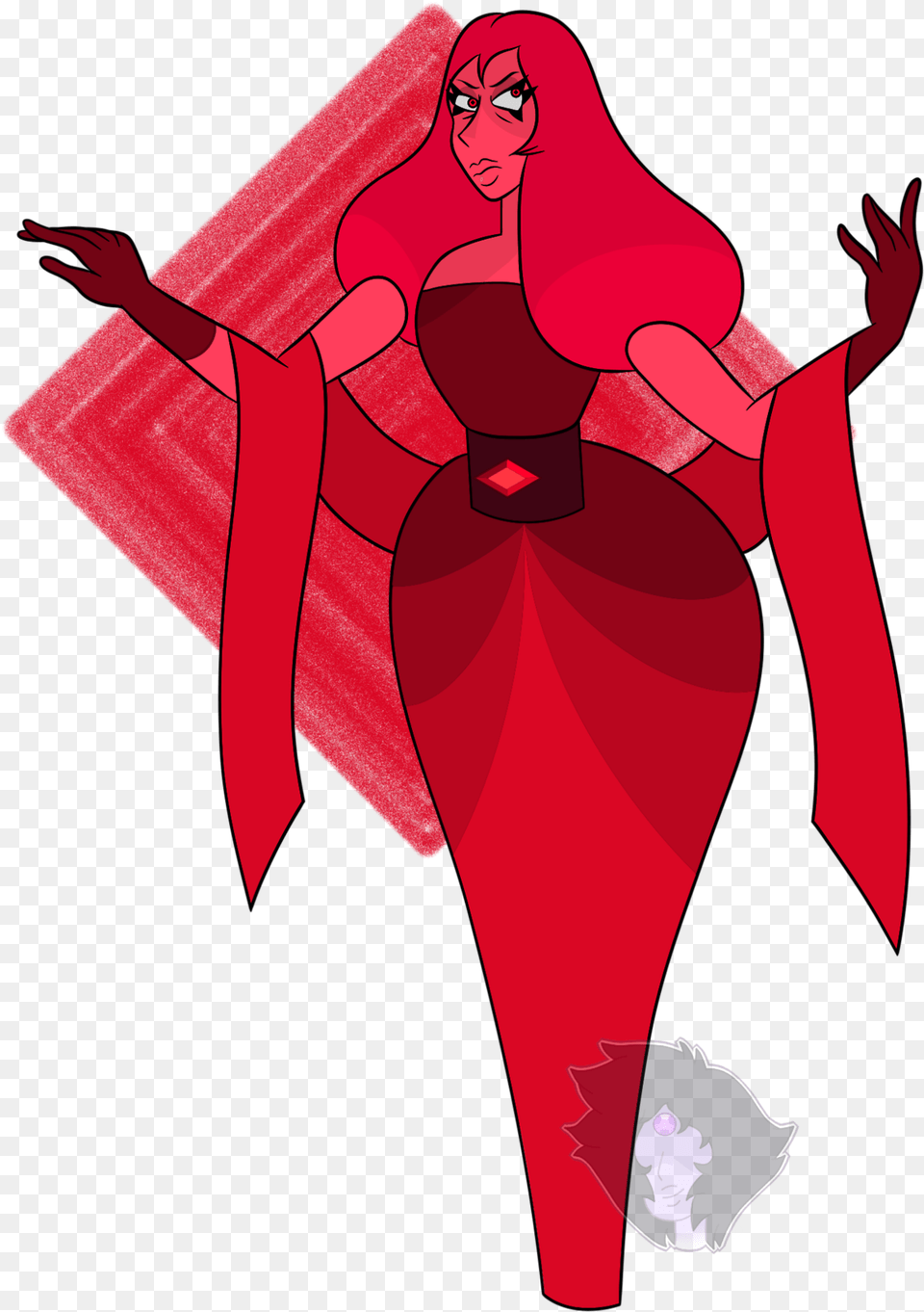 So I Redid My Red Diamond The First One Looked Too Steven Universe Possible Diamond, Adult, Person, Woman, Female Free Png Download