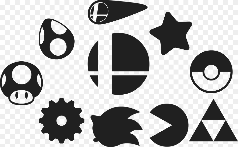 So I Wanted To Recreate In Flash Some Of The Smashbros Smash Bros Icons, Symbol, Machine Png Image