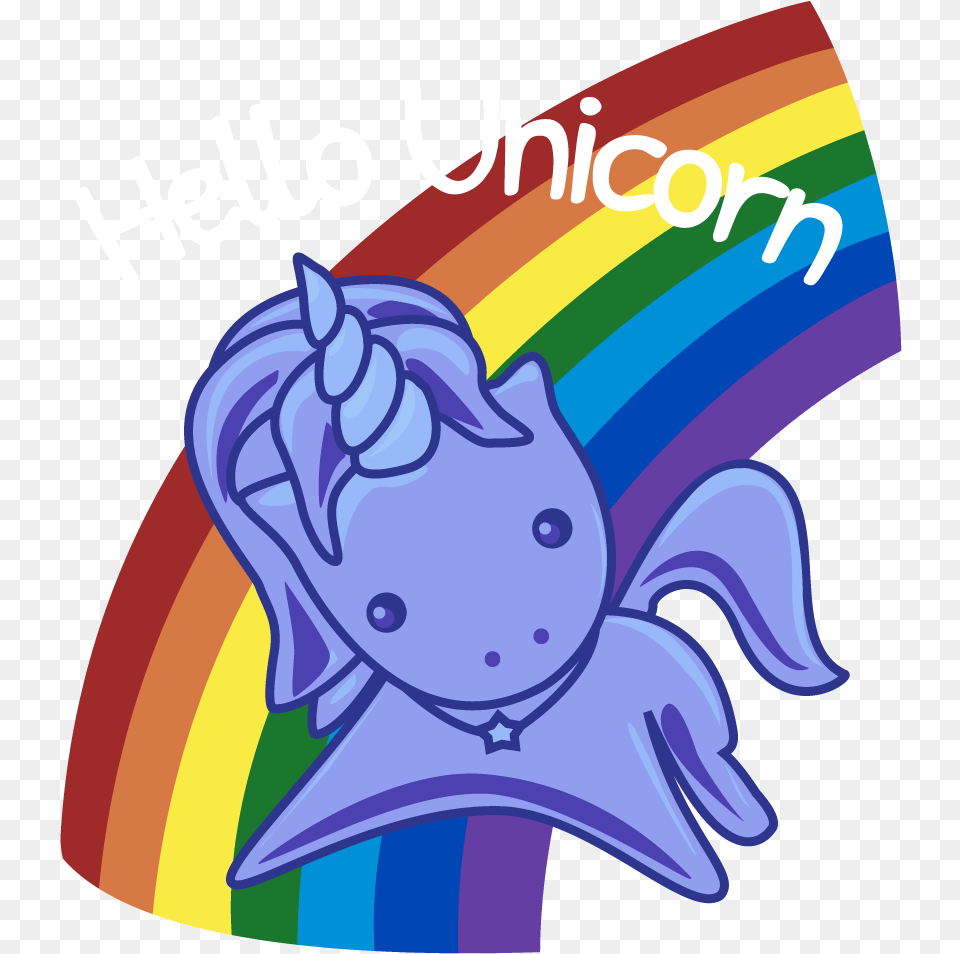 So I39ve Made A Vector With The Quothello Unicornquot Stamp Altered Carbon Unicorn Backpack, Art, Graphics, Sticker, Purple Png