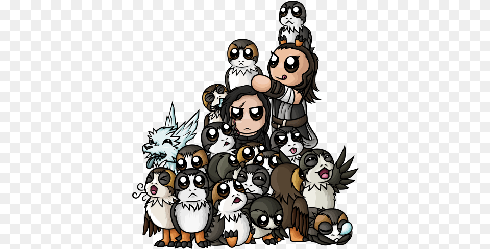So This Was A Sketch That Started With A Few Porgs Cartoon, Book, Comics, Publication, Art Png