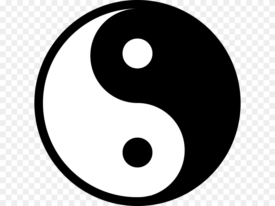 So To Keep Things Balanced And In A Perfect Yinyang Yin Yang Symbol, Number, Text, Astronomy, Moon Free Png Download