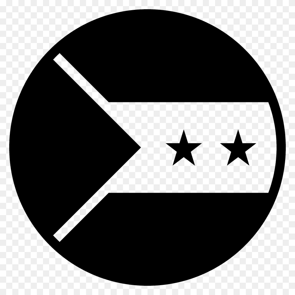 So Tom Amp Prncipe Flag Emoji Clipart, Star Symbol, Symbol, Disk Free Png