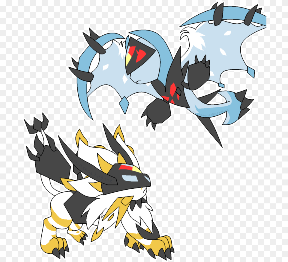 So We Get Pokemon Ultra Sun Amp Ultra Moon Looking At Lunala And Solgaleo Babies Png Image