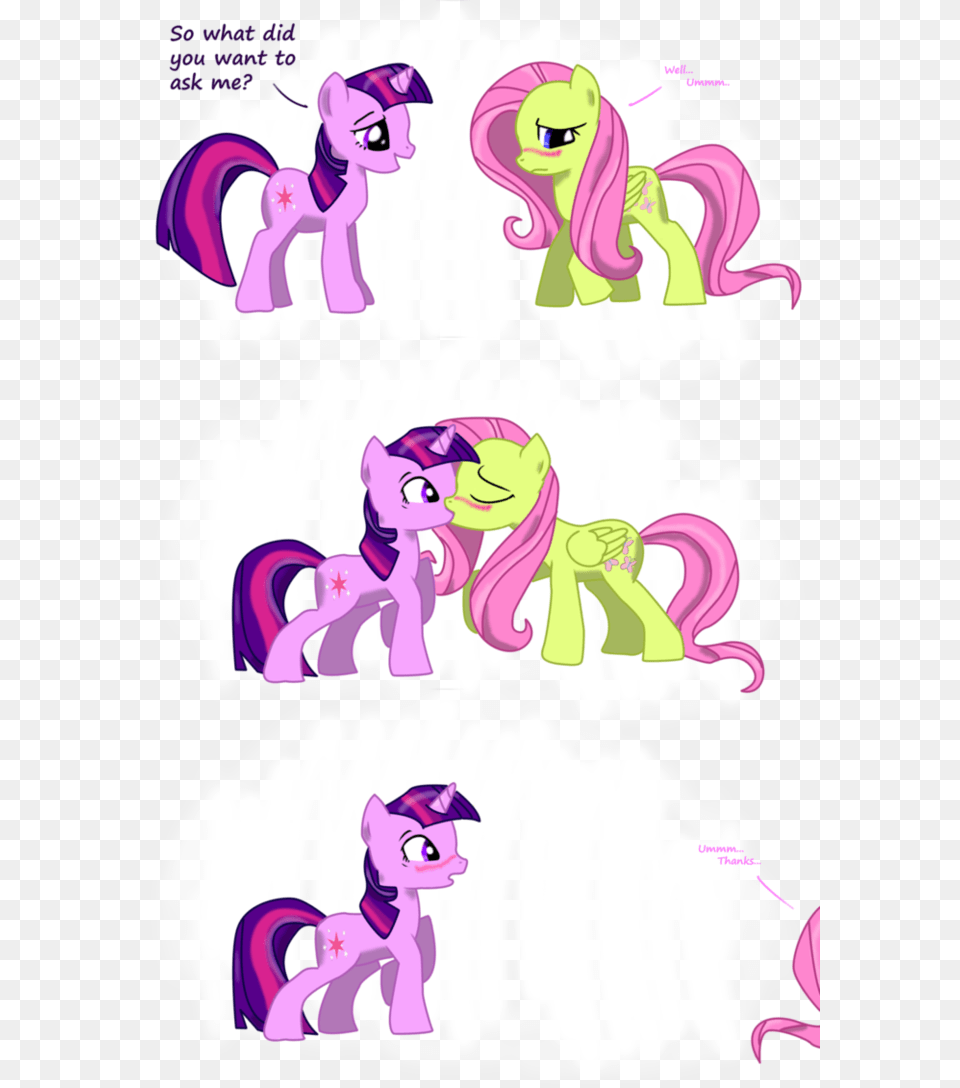 So What Did You Want To Ask Me Well Ummm Thanks Rarity And Twilight Sparkle Kiss, Purple, Publication, Book, Comics Free Png