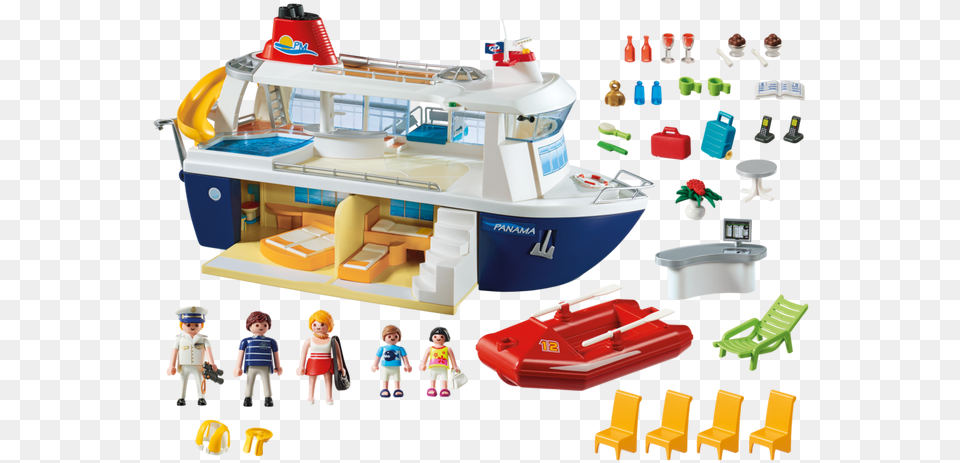 So When We Were Sent The Playmobil Cruise Ship To Review Playmobil 6978 Cruise Ship, Doll, Toy, Yacht, Vehicle Png Image