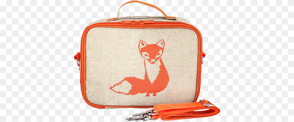 So Young Raw Linen Orange Fox Lunch Box So Young Lunch Boxes, Accessories, Bag, Handbag, Baggage Png Image