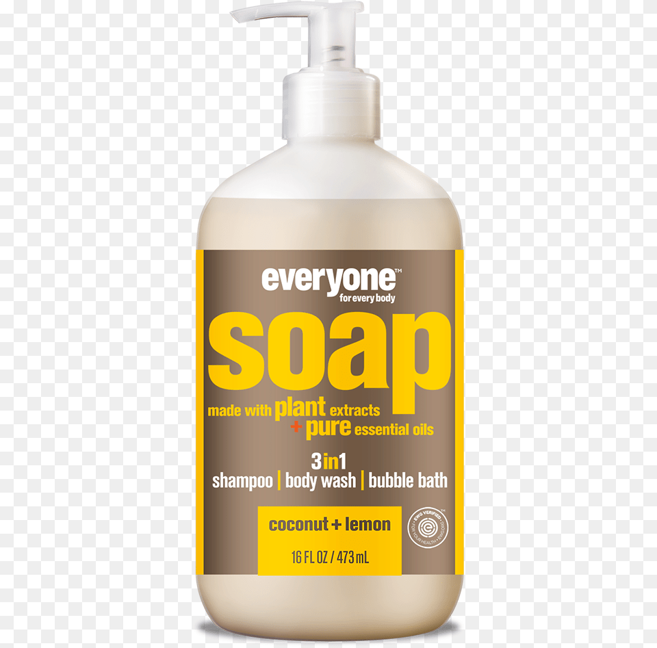 Soap And Shampoo Everyone Coconut Lemon Soap, Bottle, Lotion, Shaker, Cosmetics Free Png Download