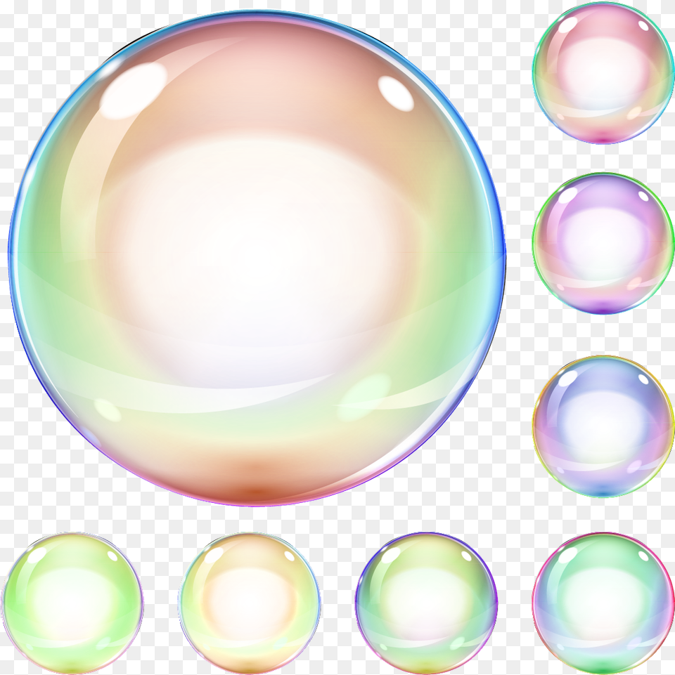 Soap Bubble Color Colored Bubbles Lighting, Sphere, Accessories, Jewelry Free Png Download