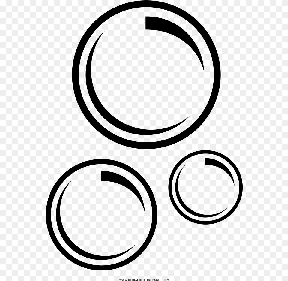 Soap Bubbles Clipart Black And White Circle, Gray Png