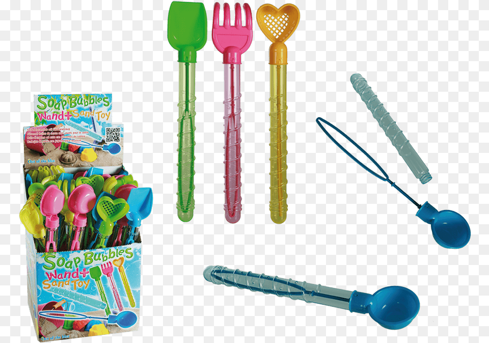 Soap Bubbles Stick With Sand Toy Amp Ca Juguete Burbujas De Jabon, Cutlery, Spoon, Fork, Food Free Png Download