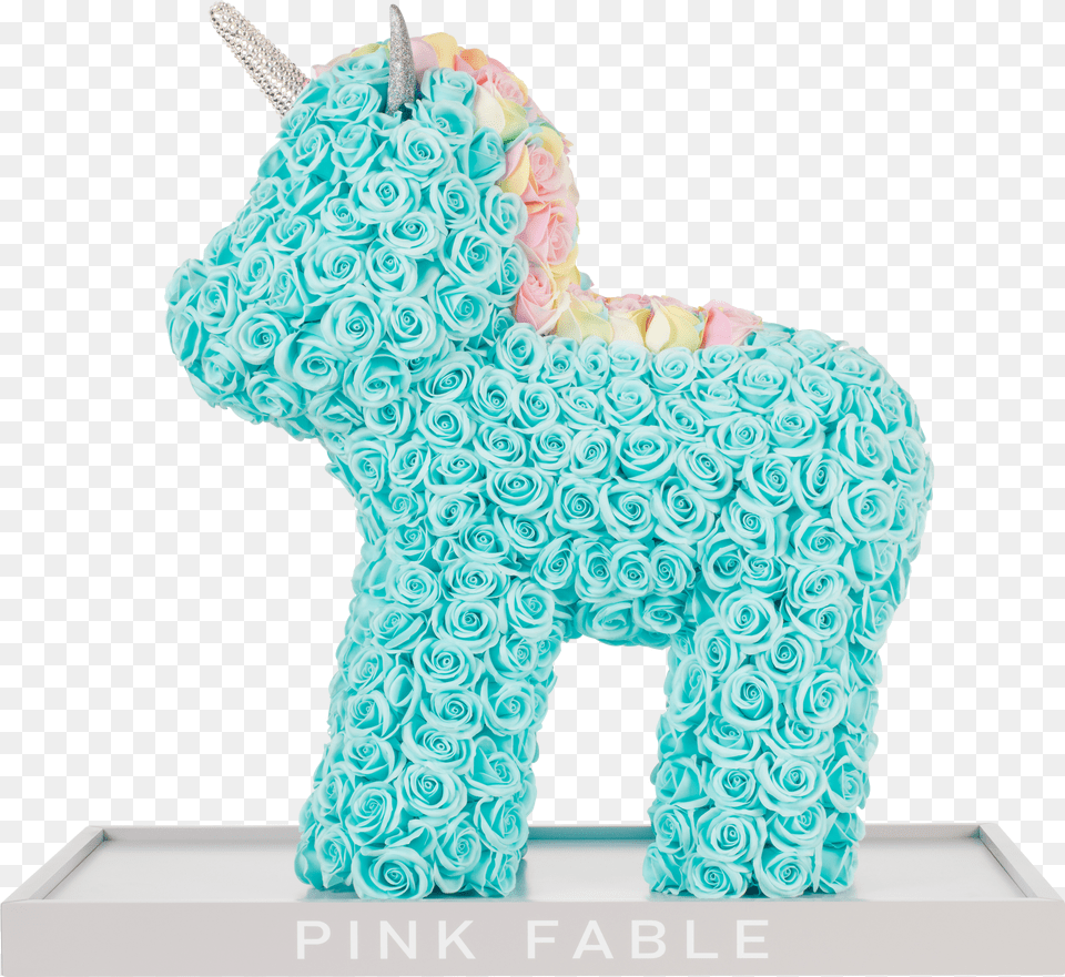 Soap Flower Unicorn Blue Pink Fable Unicorn, Dragon, Chandelier, Lamp Free Png