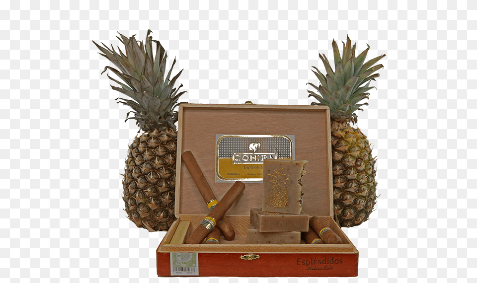 Soap With Pineapple And Cigars Pineapple, Food, Fruit, Plant, Produce Png