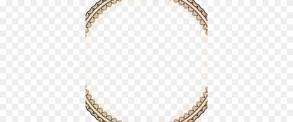 Soave Frame Deco Vintage Lace Brown Circle, Home Decor, Oval Free Png Download