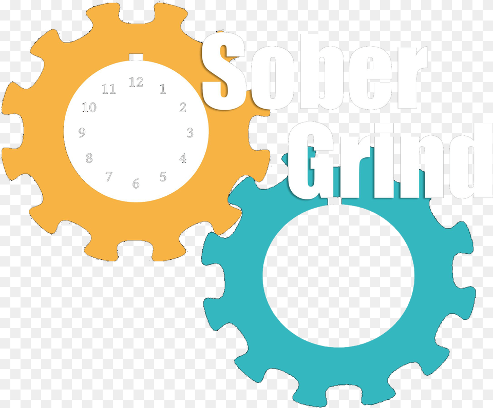 Sober Grind A Recovery Podcast Transparent Background Gears Icon, Machine, Gear Png Image
