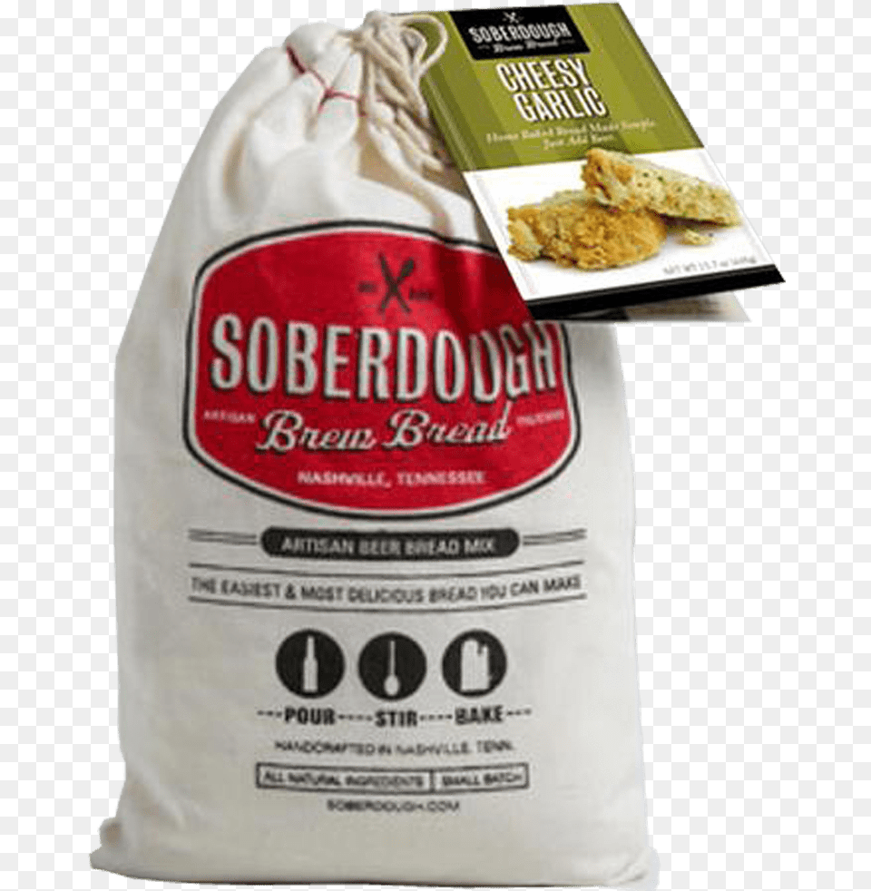 Soberdough Cheesy Garlic Bread Mix Soberdough, Powder, Bag, Food Png Image