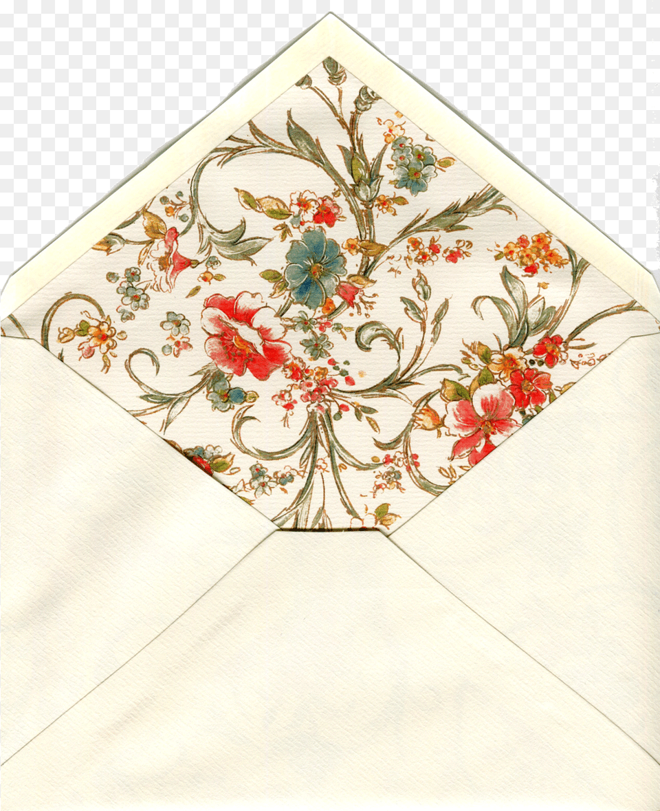 Sobre Enredadera Con Flores Motif, Pattern, Envelope, Mail, Embroidery Free Png