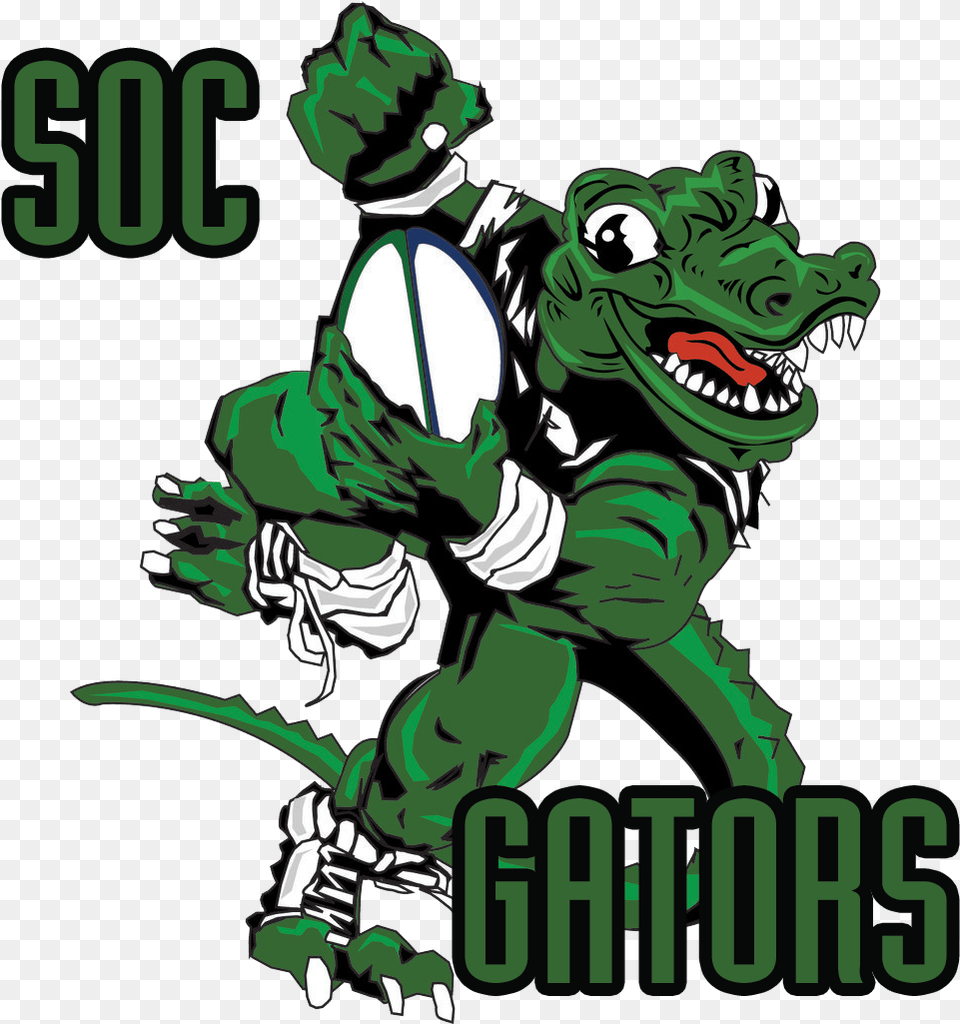 Soc Gators Cartoon, Green, Baby, Person, Face Free Png