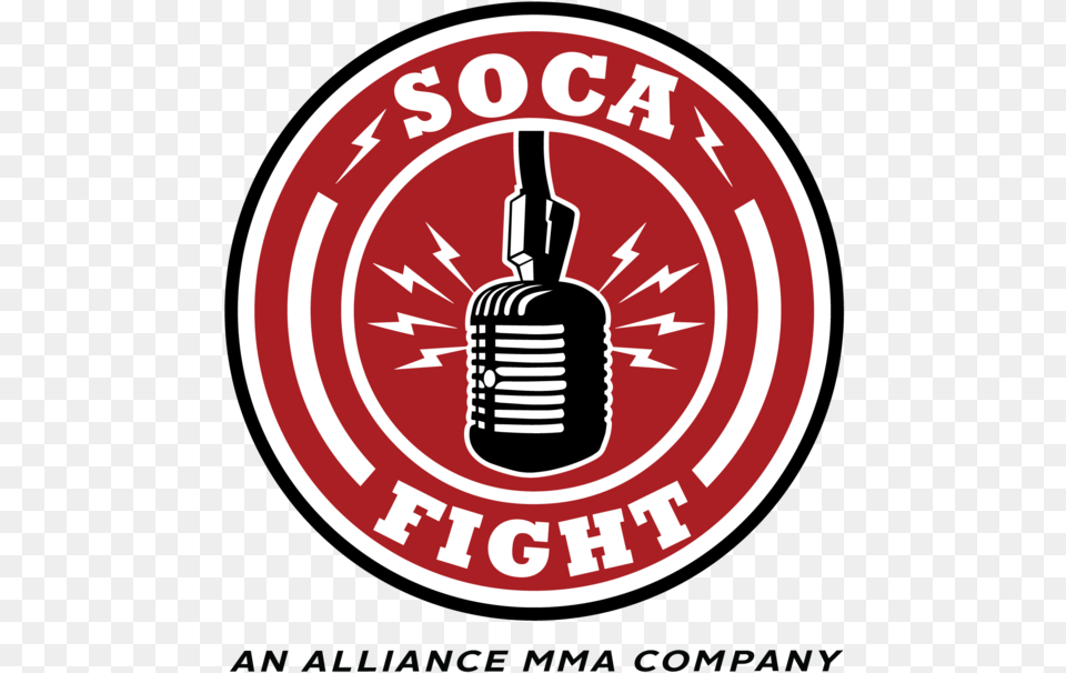 Soca Fight Logo Transparent Graphic Design, Electrical Device, Microphone, Emblem, Symbol Free Png