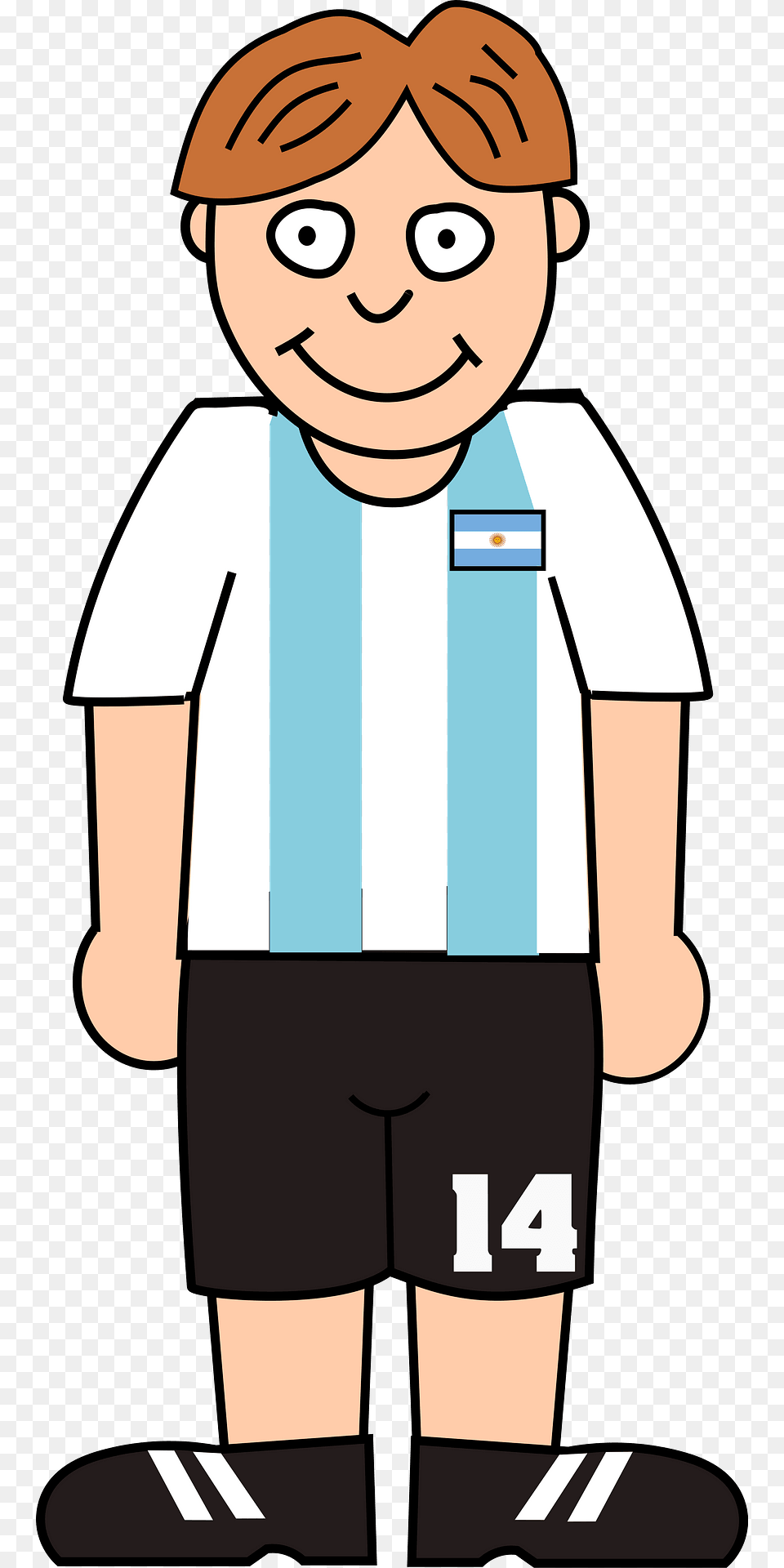 Soccer Argentina Clipart, Clothing, Shorts, Person, Face Png
