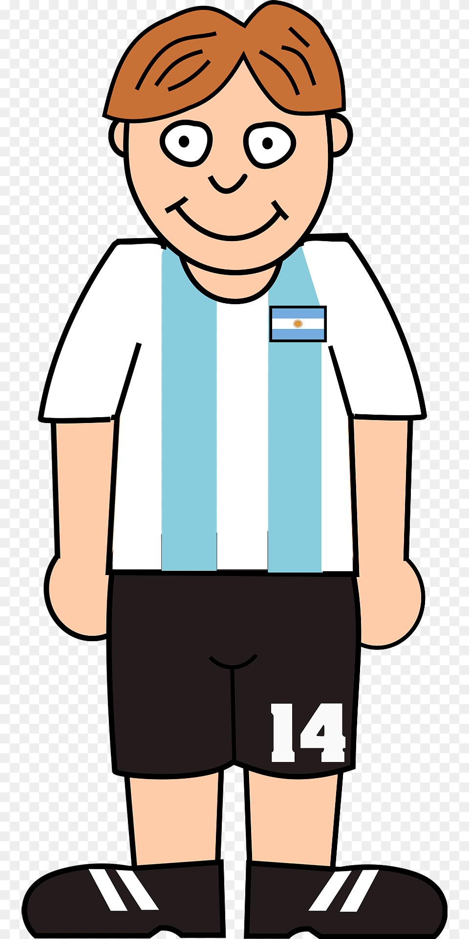 Soccer Argentina Clipart, Clothing, Shorts, Person, Face Png Image