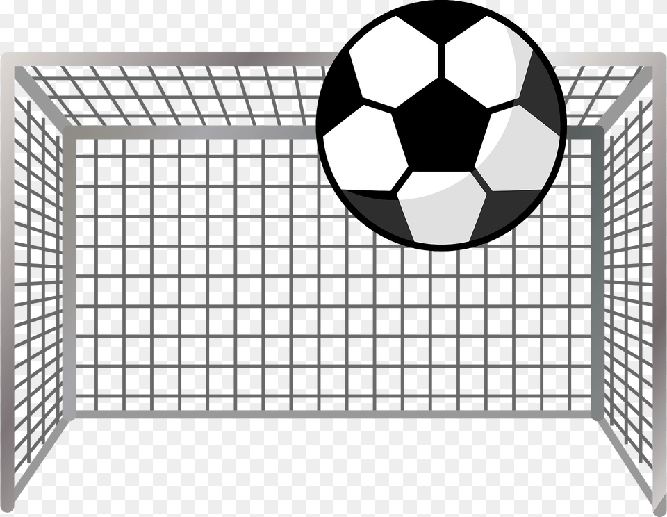 Soccer Ball And Goal Clipart, Football, Soccer Ball, Sport, Indoors Png Image