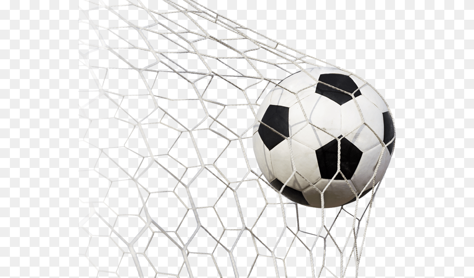 Soccer Ball And Goal Football In Goal, Soccer Ball, Sport Png Image