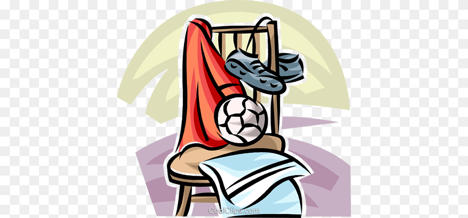 Soccer Ball Cleats Royalty Vector Clip Art Illustration, Football, Soccer Ball, Sport Png Image