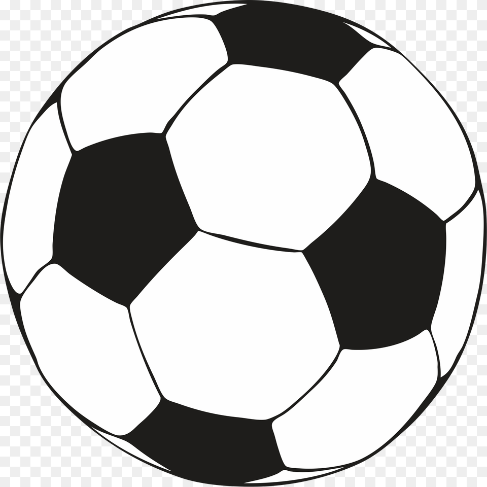 Soccer Ball Clip Art Black And White Download Transparent, Football, Soccer Ball, Sport, Clothing Png