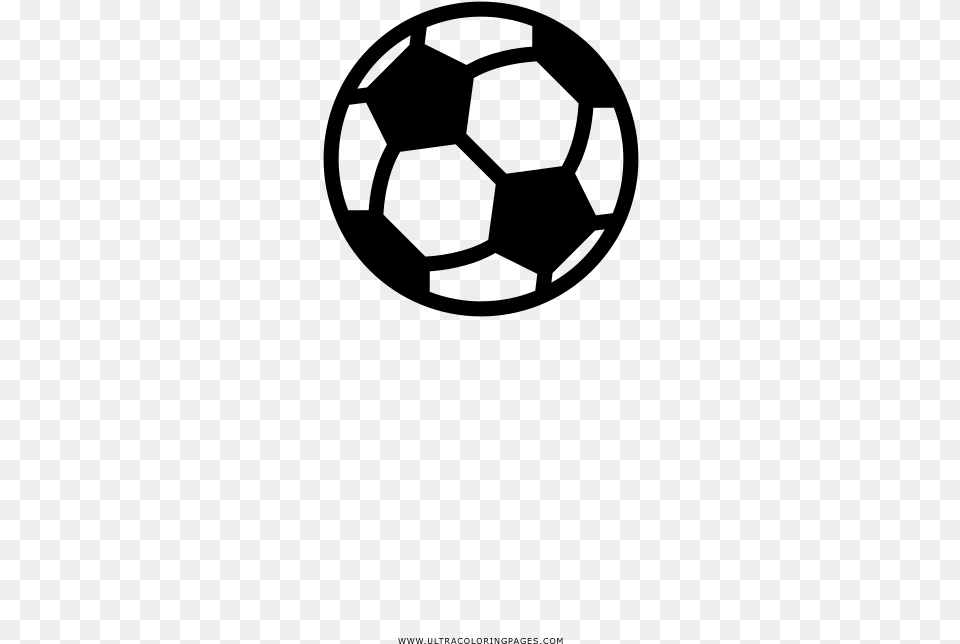 Soccer Ball Coloring, Gray Free Png