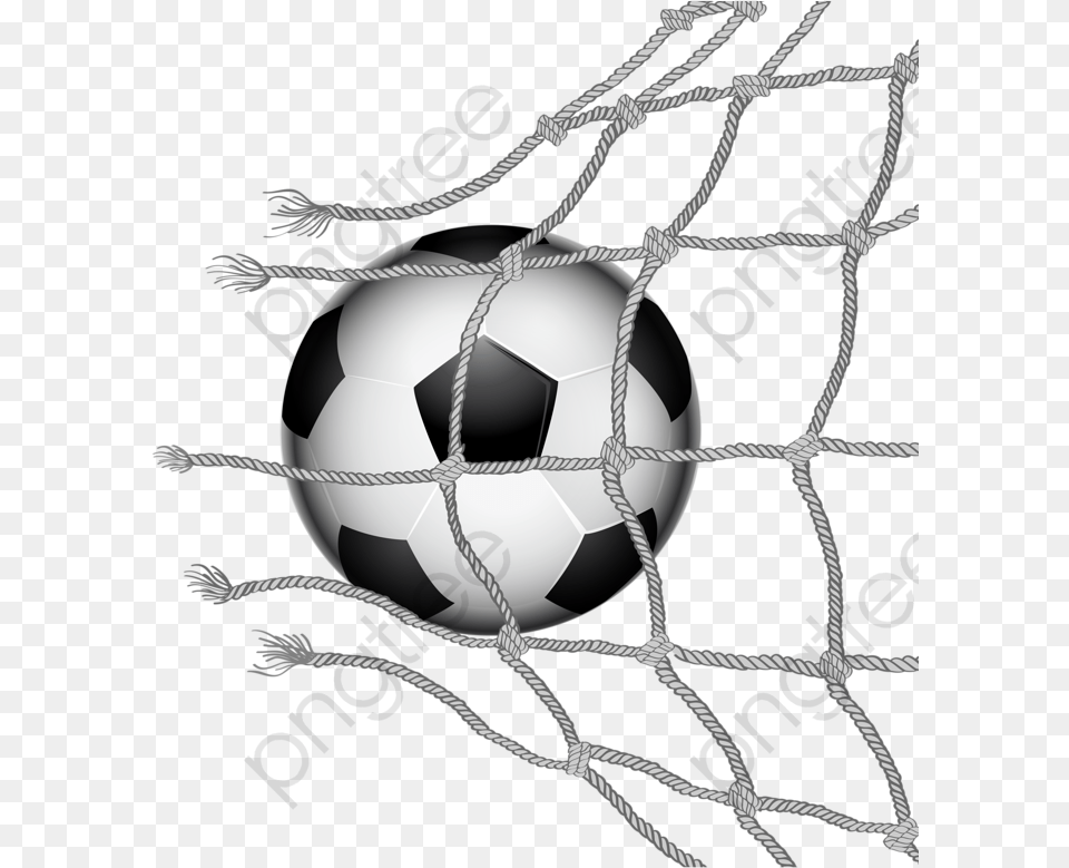 Soccer Ball Crashed Through The Net Koora Shoot, Football, Soccer Ball, Sport Free Png