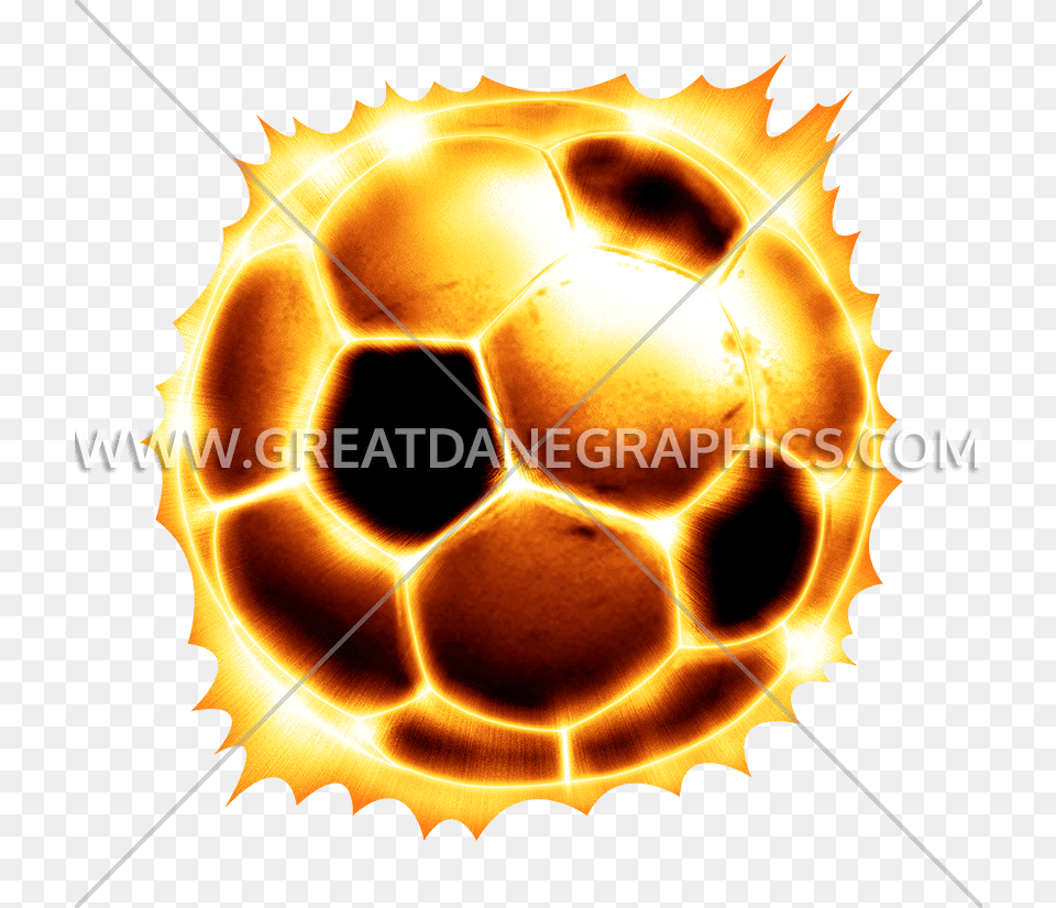 Soccer Ball Fire Production Ready Artwork For T Shirt Printing, Sphere, Football, Gold, Soccer Ball Free Png